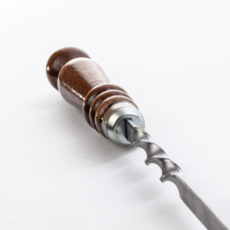 Шампур нержавеющий 620*12*3 мм с деревянной ручкой в Нижнем Тагиле
