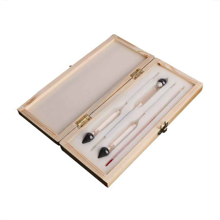 Set of alcohol meters in a wooden box в Нижнем Тагиле
