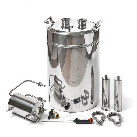 Cheap moonshine still kits "Gorilych" double distillation 20/35/t (with tap) CLAMP 1,5 inches в Нижнем Тагиле