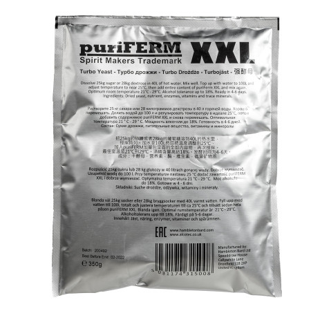 Turbo yeast alcohol "PuriFerm XXL" (350 gr) в Нижнем Тагиле