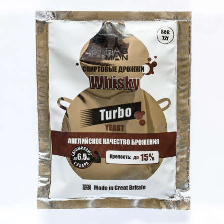 Turbo yeast alcohol BragMan "Whisky TURBO" (72 gr) в Нижнем Тагиле