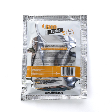 Turbo yeast alcohol BragMan "RUM TURBO" (72 gr) в Нижнем Тагиле